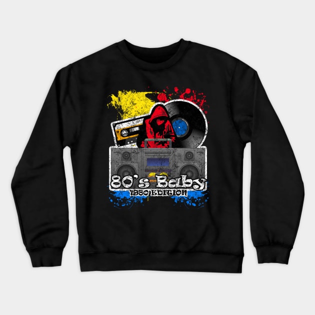 80's Baby Retro Hip Hop T Shirt Crewneck Sweatshirt by TheAparrelPub